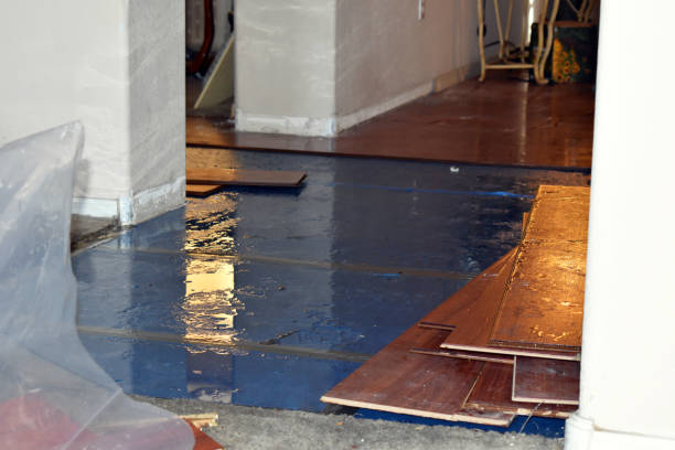 Professional Water Damage Restoration technician working in Bedford, TX